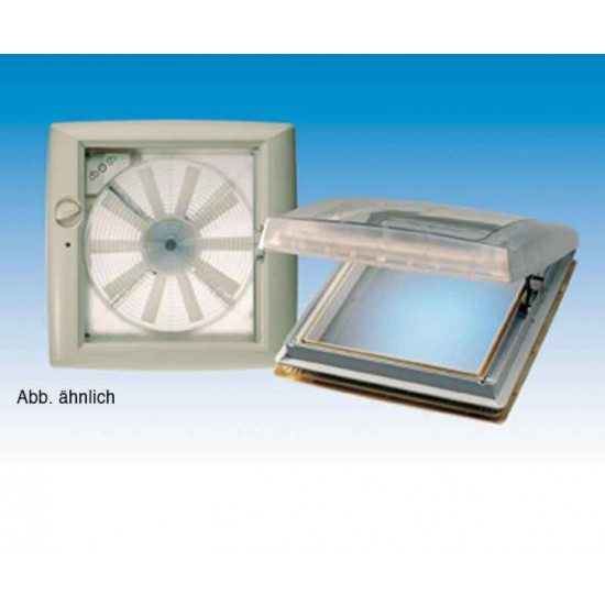 Omni-Vent roof vent with 12V fan 40x40 - Translucent