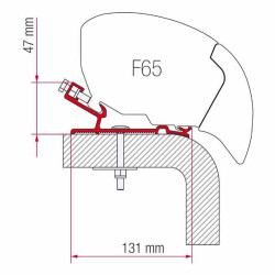 L 320cm FIAMMA Awning adapter Hymer F65S