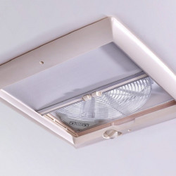 Omni-Vent roof vent with 12-volt fan, 40x40 cm, white
