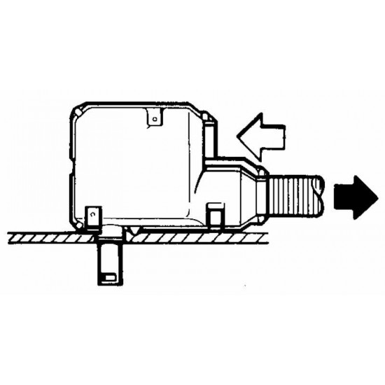 Floor fireplace for E2400 long