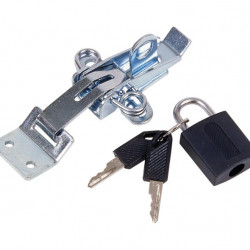 Box closure with padlock