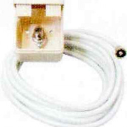 Outdoor socket with F-connector and 3m coaxial cable