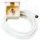 Outdoor socket with F-connector and 3m coaxial cable