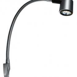 LED gooseneck lamp - matte silver - 330 mm