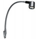 LED gooseneck lamp - matte silver - 330 mm