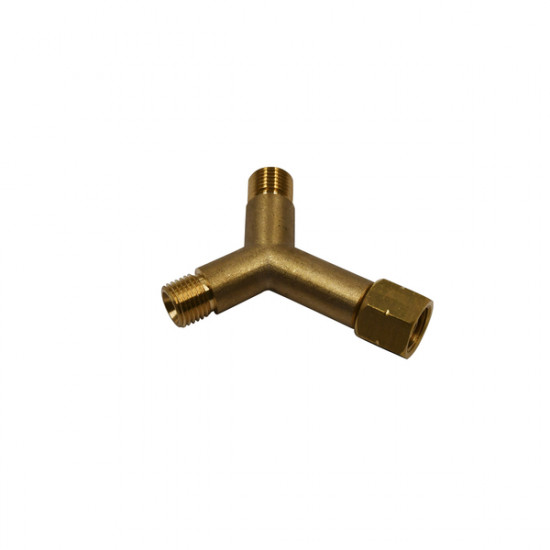 Adapter for two hose lines and a regulator