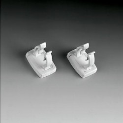 Round fastening clips