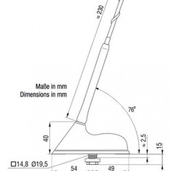 Roof antenna for vans.Met