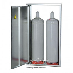 Gas cylinder box steel 1x 33kg