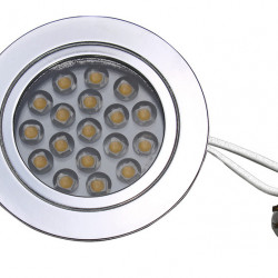 Recessed spotlight with touch switch - Chrome-plated