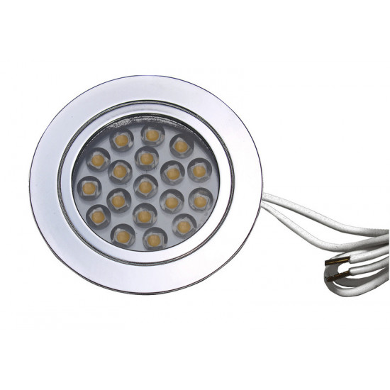 Recessed spotlight with touch switch - Chrome-plated