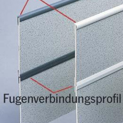 Light grey connecting profile for 3 mm cladding panels - Light grey - 2.2 m