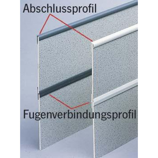 Light grey connecting profile for 3 mm cladding panels - Light grey - 2.2 m