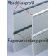 Light grey connecting profile for 3 mm cladding panels - Light grey - 2.2 m