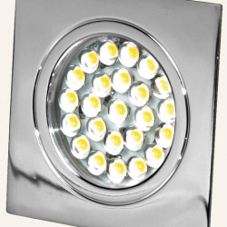 12V LED recessed spotlight with touch switch, chrome
