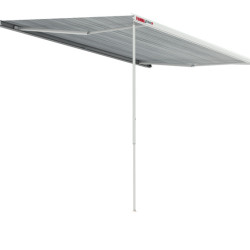 W 3400 x Abstract 2500mm FIAMMA F80S roof awning, Fabric color: Royal Grey, Housing: Polar White