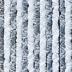 Fluffy curtain 56 x 205 cm - Grey/White