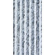 Fluffy curtain 56 x 205 cm - Grey/White