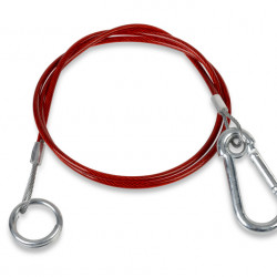 Breakaway cables with carabiner – length 1 m