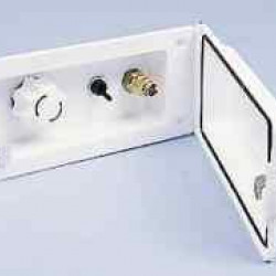 Supply valve Univ. white