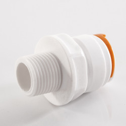 Straight connector - With 3/8" male thread