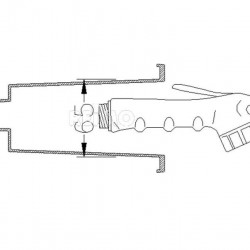 Shower set for external wall mounting - 200 cm flexible hose