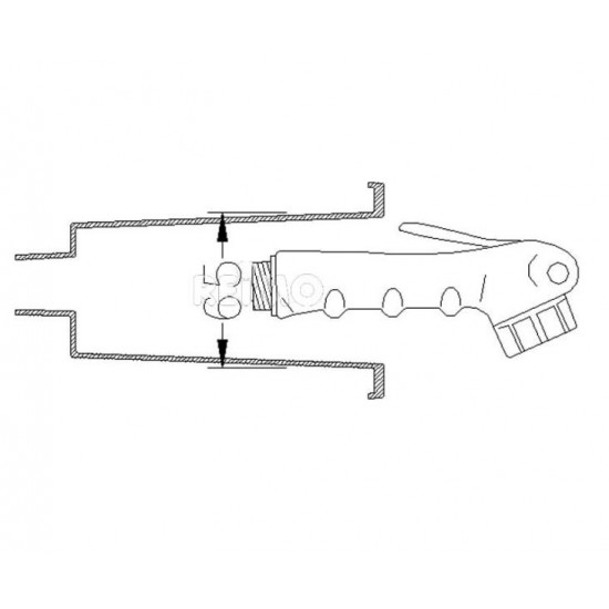 Shower set for external wall mounting - 200 cm flexible hose