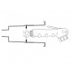 Shower set for external wall mounting - 200 cm flexible hose