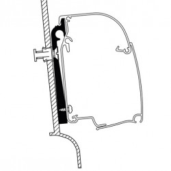 Omnistor awning adapter for Westfalia vehicles