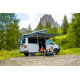 W 3000 x Abstract 2500mm Fiamma F43 Van awning - wall-mounted awning, Royal Grey, housing Deep Black