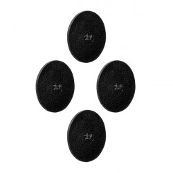 Metal nano-gel pads; set of 4, black, Ø 7.5 cm