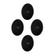Metal nano-gel pads; set of 4, black, Ø 7.5 cm