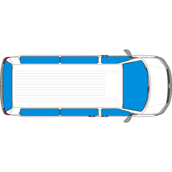 Isoflex thermal mat for VW Caddy 5 long wheelbase from 2020 onwards - complete set - 8 pieces