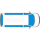 Isoflex thermal mat for VW Caddy 5 long wheelbase from 2020 onwards - complete set - 8 pieces