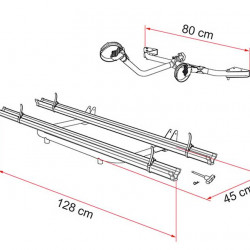 Carry Bike Garage Standard for 2 bikes, max. 3 bikes, max. load capacity 50kg