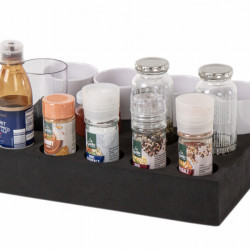 Glass and cup holder - Holds up to 13 glasses