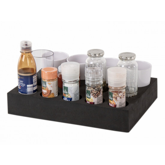 Glass and cup holder - Holds up to 13 glasses