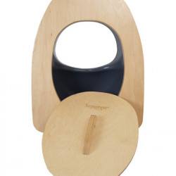 Separett Privy urine separator insert with wooden seat