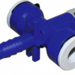 Uniquick drain valve 2 inlets - 12 mm