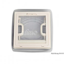 Roof hatch 28x28cm Frame: grey Hood: smoked glass