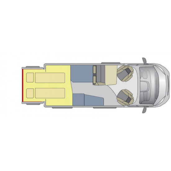 XXL Sleep room concept - extension for panel vans L1-L3, H2