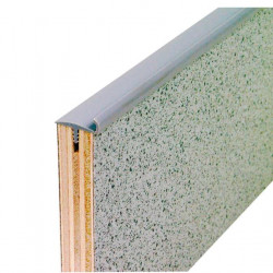 Door interior edge banding with sealing lip 40m - Medium Grey