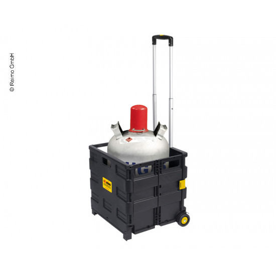 Foldable transport trolley for gas cylinders, Reimo version