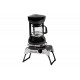 CAMP4 Coffee Maker for Gas Stoves, 10 Cups, Black