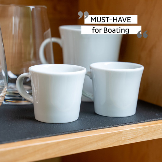 Porcelain magnetic espresso cups - set of 2