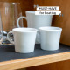 Porcelain magnetic espresso cups - set of 2