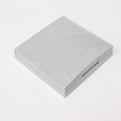 Folding deck. Frame grey glass