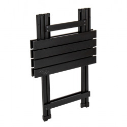 Single Black Aluminum Folding Table