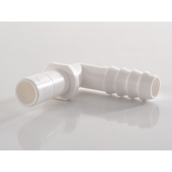 90° angled pipe connector