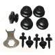 LOXX snap fasteners - Large - Black